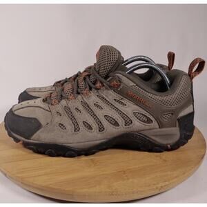 Merrell Crosslander 2 Hiking Sneakers Shoes Men 8.5 Tan Orange air cushion